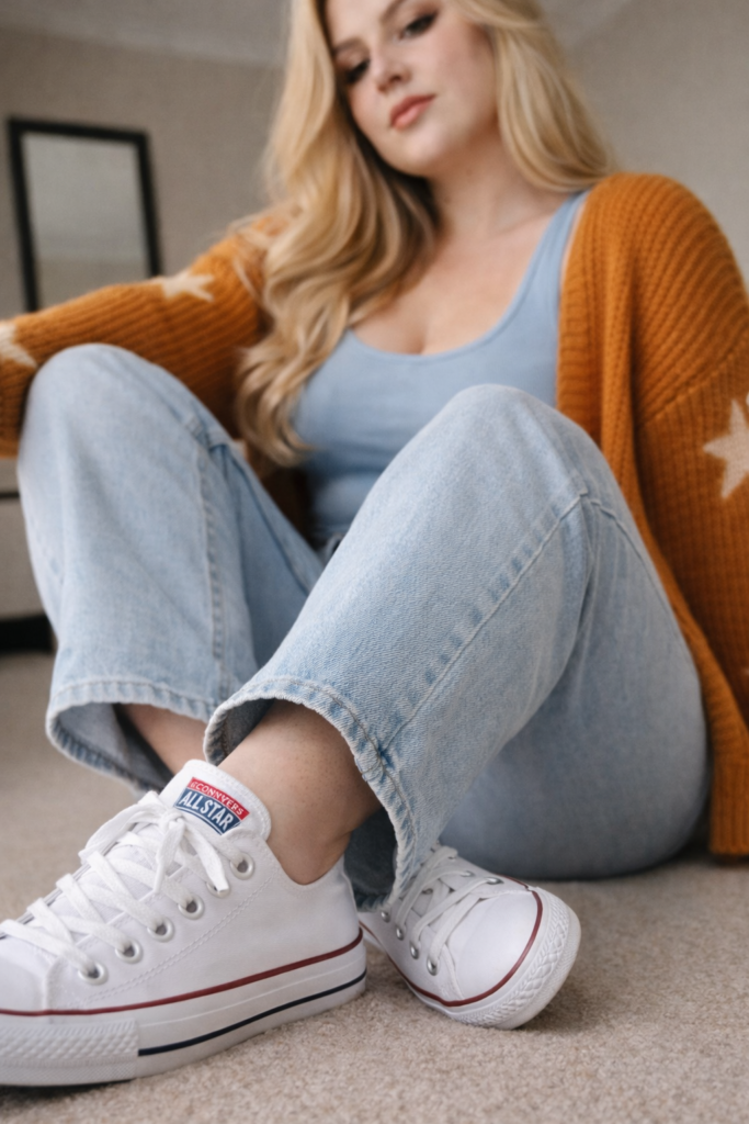 Light Blue Jeans Outfit Ideas for Curvy Women – Flattering & Stylish 2026 Looks 7 im6