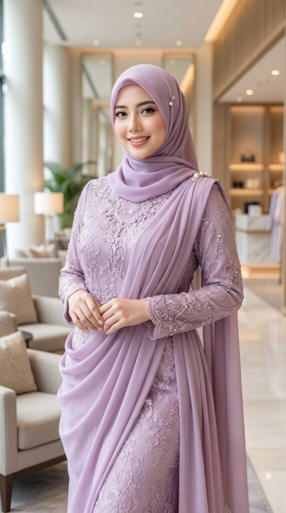 Beautiful malaysian muslim woman wearing lavender 7c64227f0a