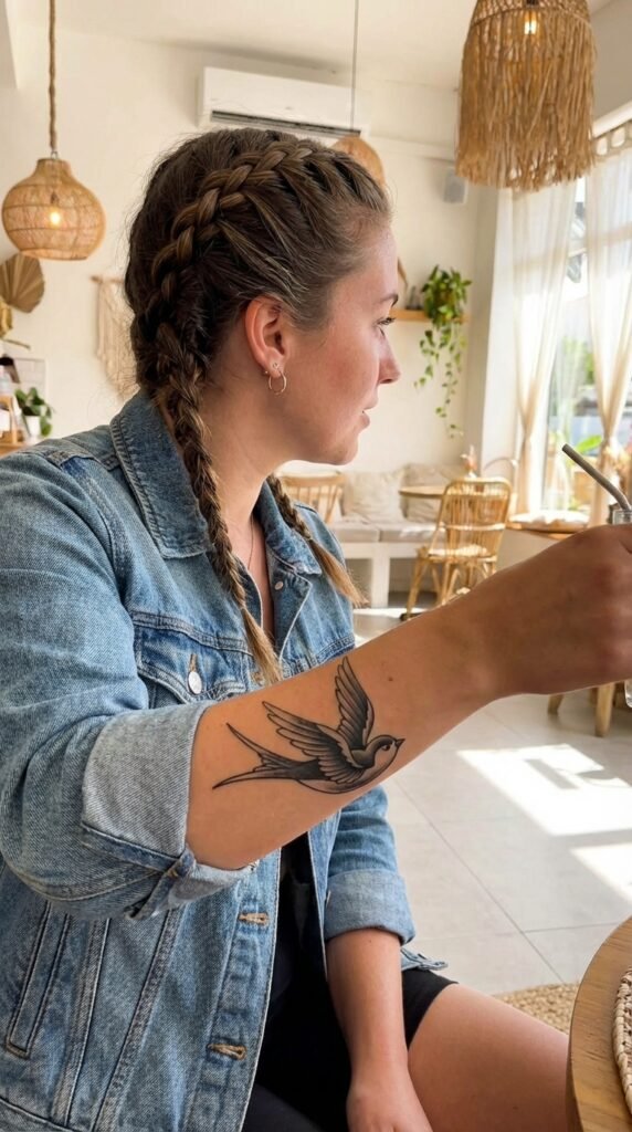 35 Elegant Tattoo Ideas for Women – Meaning & Best Placement Guide 11 Bird tattoo women 746f50037d