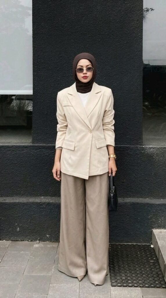 Minimalist Power Dressing for Women 2026 – Neutral Outfit Guide 2 Cream blazer white 202603271751