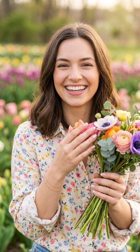 Short Almond Nails Design 2026 – Minimal & Luxury Nail Trends 6 Female model posing 202603232111