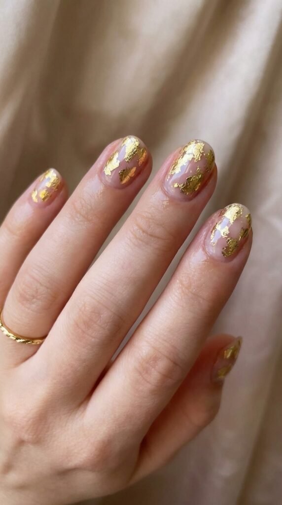 Gold foil nails 7d423d1f91