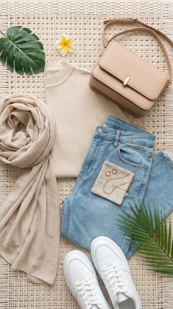 Modern Hijab Casual Style in Malaysia 2026 – Trend Guide 8 Hijab outfit with handbag jewelry 56342ec1a3