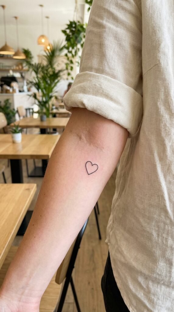 35 Elegant Tattoo Ideas for Women – Meaning & Best Placement Guide 5 Minimalist heart tattoo women 4ff7bed3a4