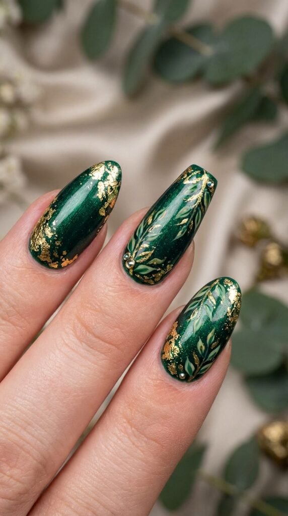 Nail shapes with festive art ed102fb530