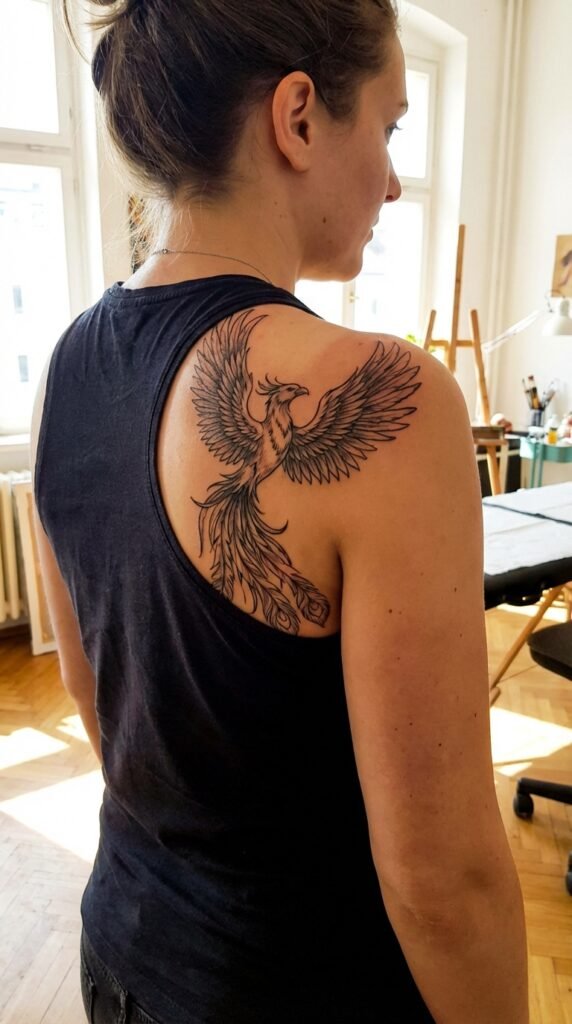 35 Elegant Tattoo Ideas for Women – Meaning & Best Placement Guide 23 Phoenix tattoo women 73a7921f3e