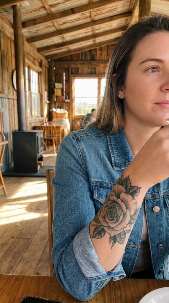 35 Elegant Tattoo Ideas for Women – Meaning & Best Placement Guide 3 Rose tattoo women b86e898d2f