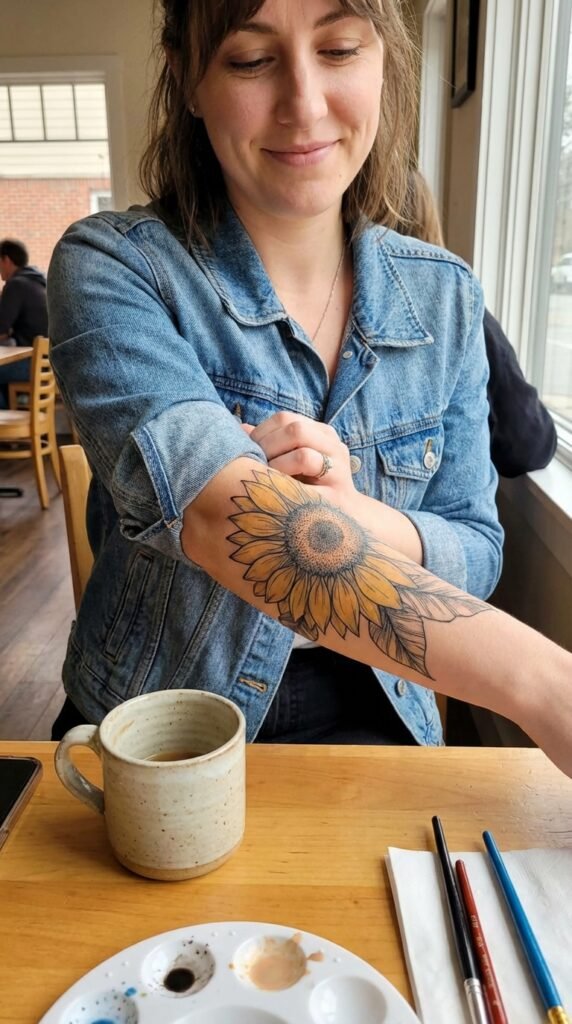 35 Elegant Tattoo Ideas for Women – Meaning & Best Placement Guide 27 Sunflower tattoo women 0ce7bb647c