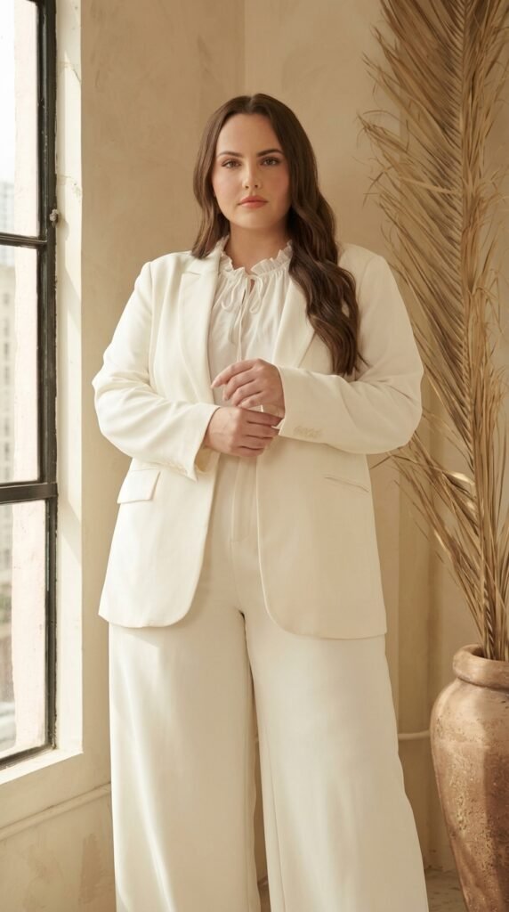 Minimalist Power Dressing for Women 2026 – Elegant Outfit Guide 2 Woman adjusting blazer 202603231232