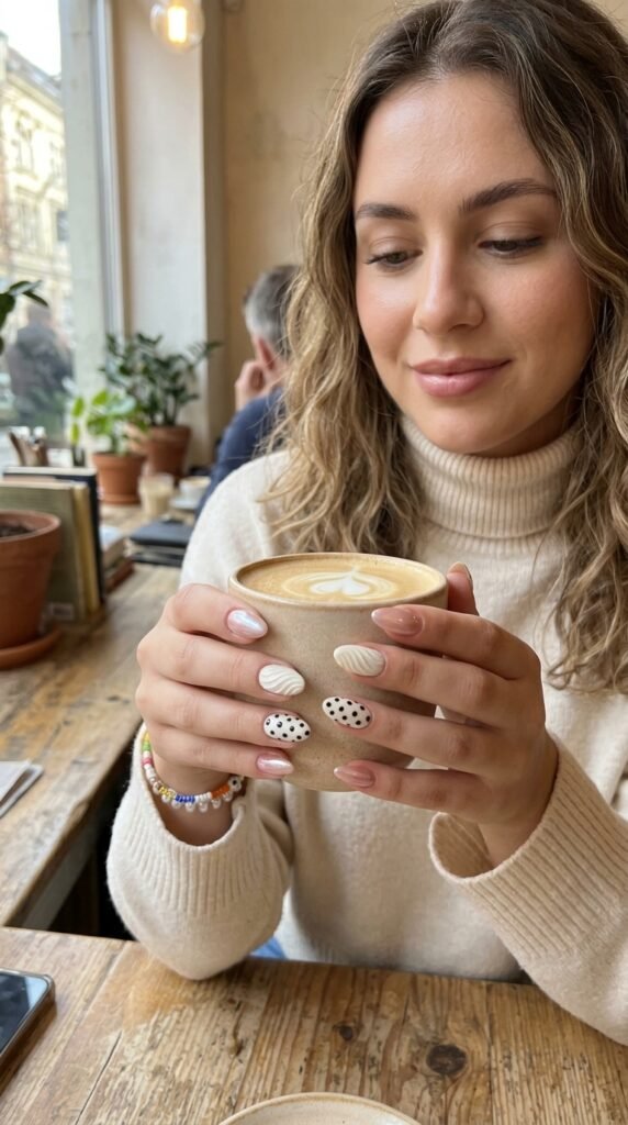 Woman holding coffee 202603262021