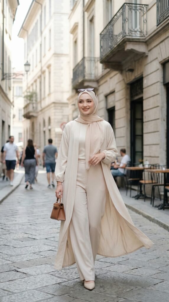 Woman in abaya walking street affd5a04dc