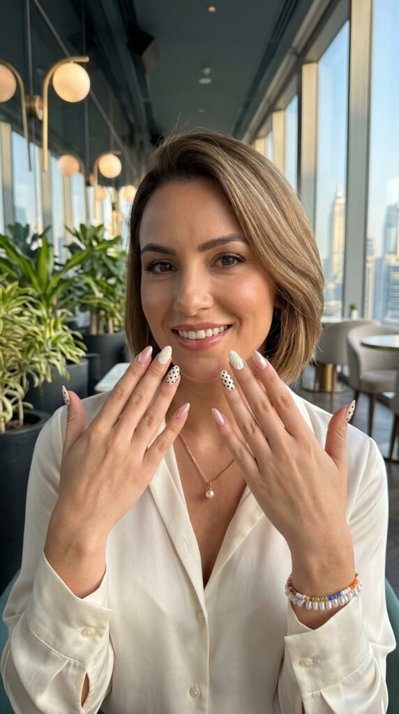 Woman showing finished 202603262049