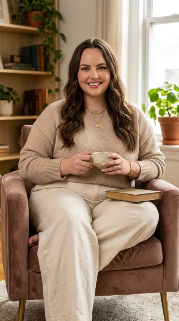 Minimalist Power Dressing for Women 2026 – Elegant Outfit Guide 27 Woman sitting with 202603231252