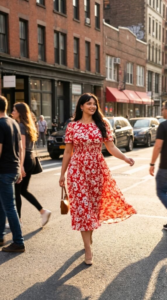 Woman walking city 202603292258