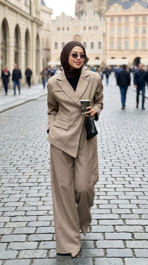 Minimalist Power Dressing for Women 2026 – Neutral Outfit Guide 8 Woman walking street 202603271831