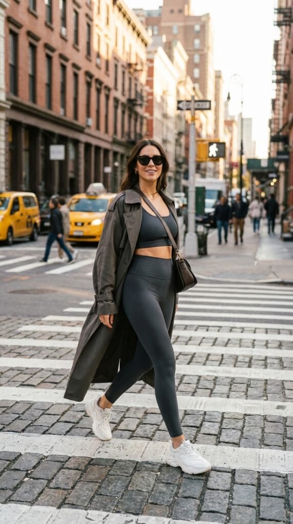Women Athleisure Fashion Trend 2026 – Modern Gym Outfit Ideas 4 Woman walking urban street 49049803bf