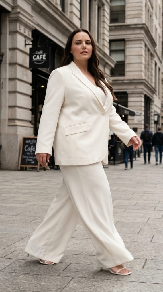 Minimalist Power Dressing for Women 2026 – Elegant Outfit Guide 9 Woman walking wide leg 202603231238