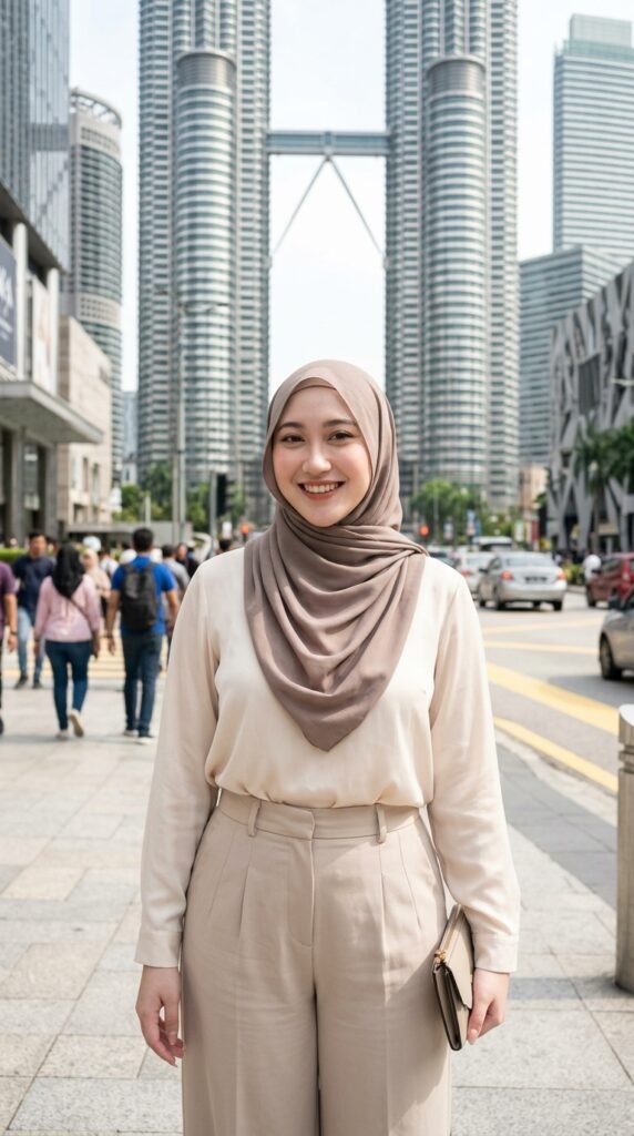 Modern Hijab Casual Style in Malaysia 2026 – Trend Guide 2 Woman wearing hijab outdoors 85249c5f8d