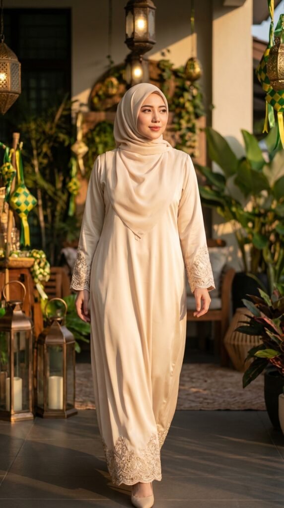 Woman wearing modest eid outfit adecc2e646