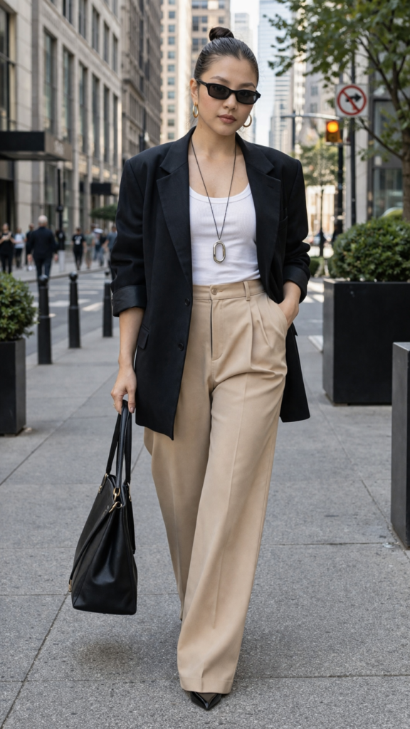 Minimalist Street Style for Women 2026: Black Leather Jacket Outfit Guide 8 32a52135 8137 4bf6 8fb1 378bdcfbebb6