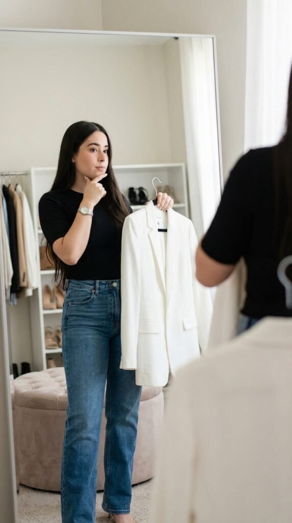 Female model comparing 202604142056