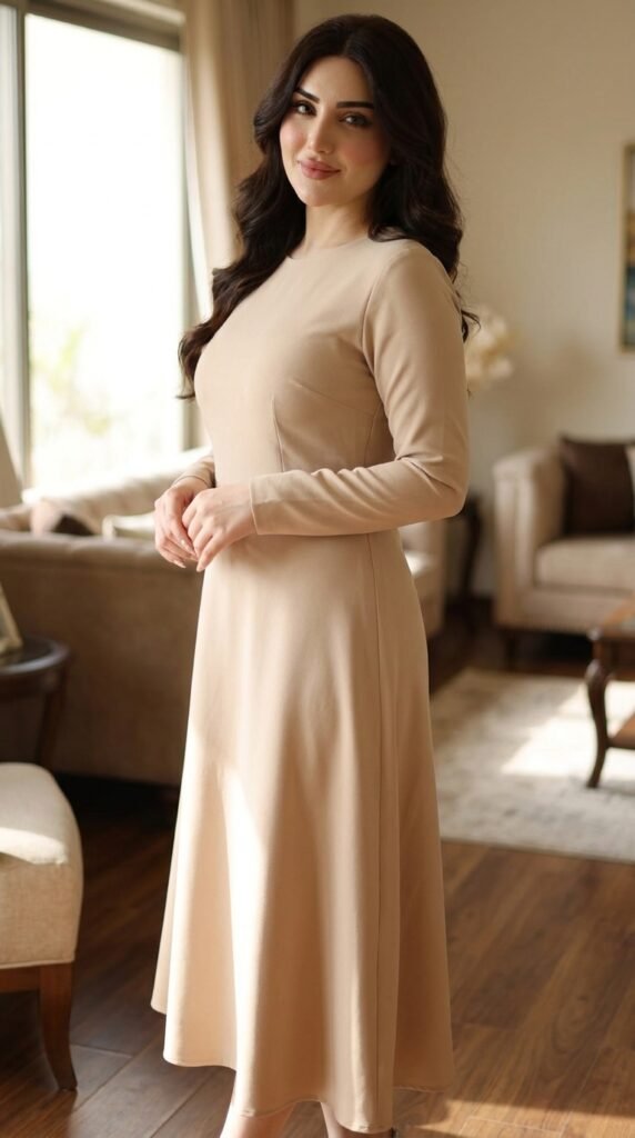 Model wearing beige 202604252137