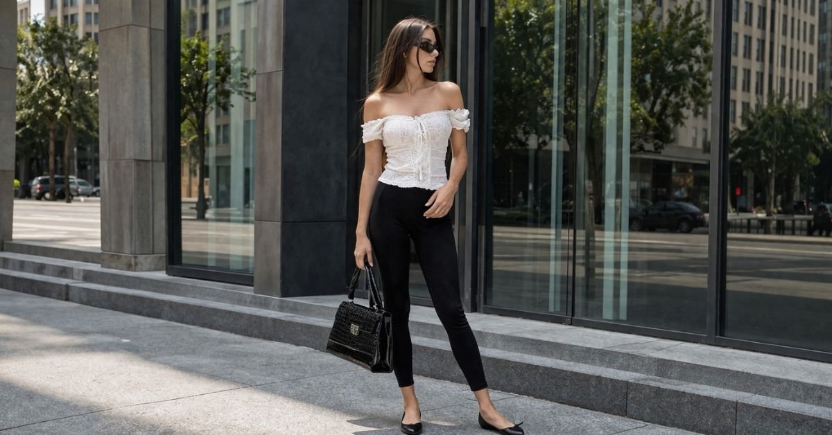 Elegant Off-Shoulder White Top Outfit Ideas 2026 – Chic Style Guide