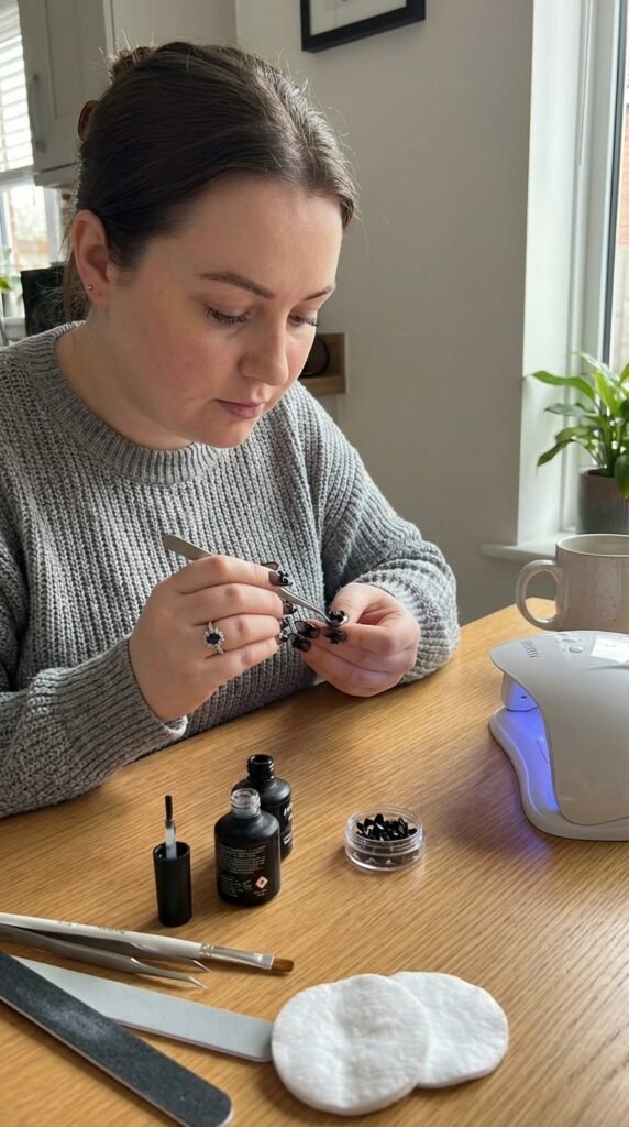 Woman doing nails 202604101530