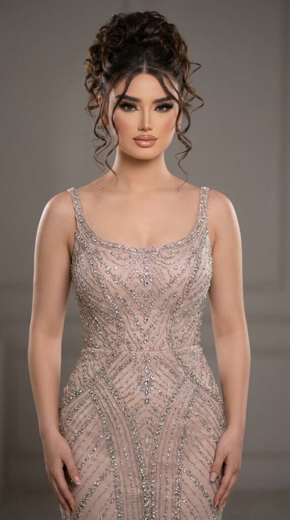 Elegant Updos for Special Occasions – Step by Step Guide 2026 5 Female model in pastel gown 202605161350