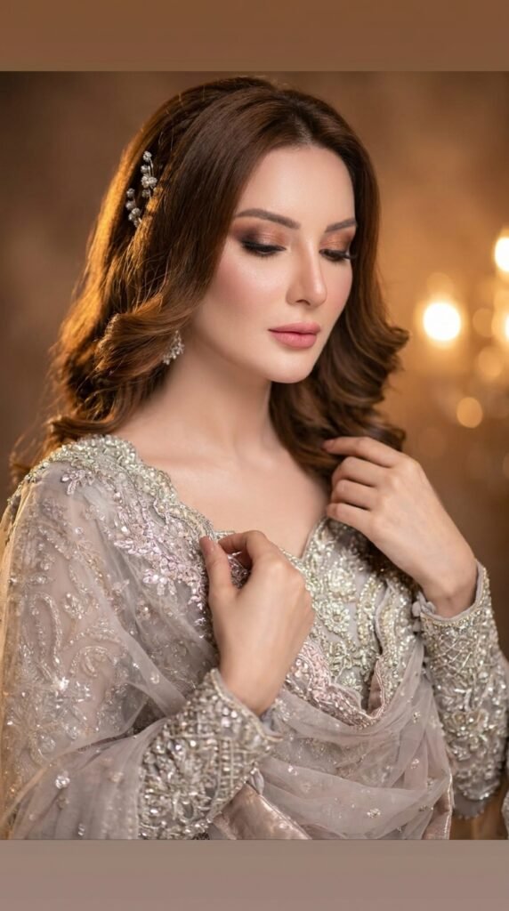 Female model showing bridal makeup 202605161255