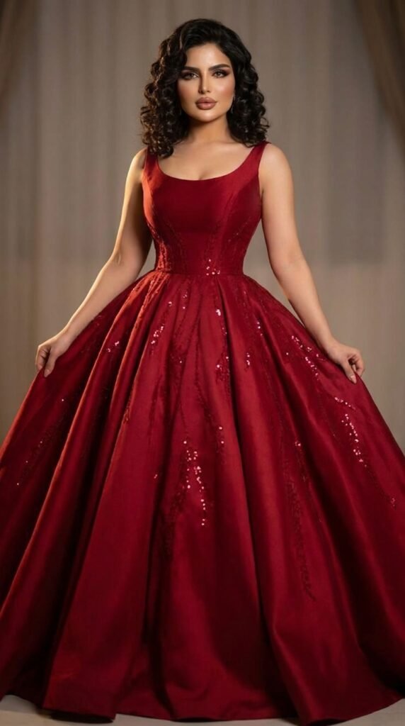 Luxury Evening Gowns for Special Occasions – 2026 Trends & Tips 2 Female model wearing red gown 202605161323