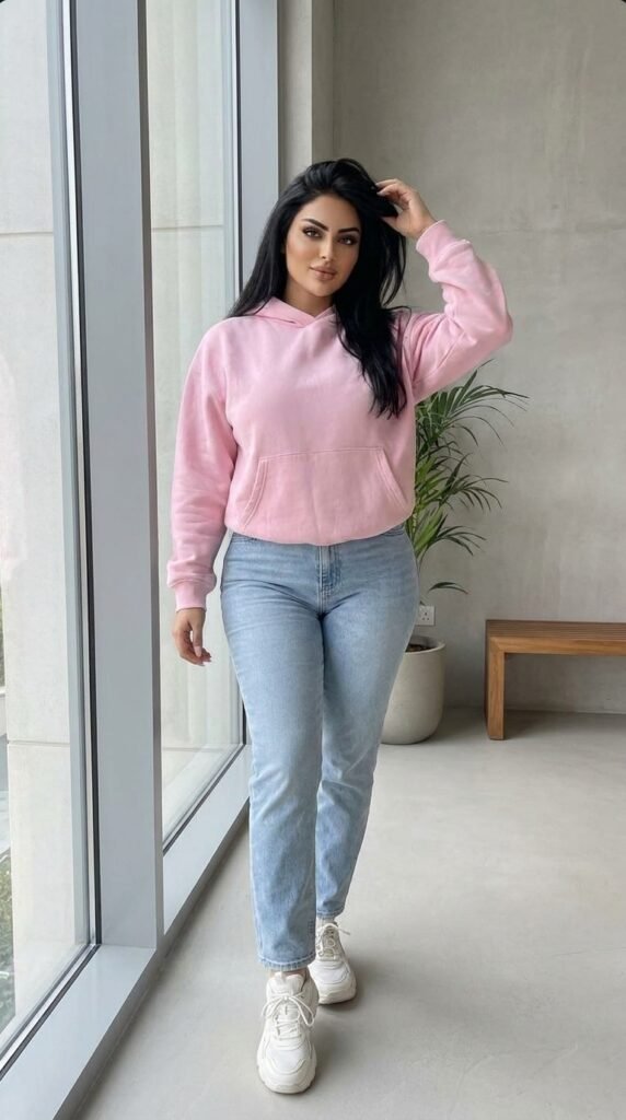 Model in hoodie and jeans 202605150210