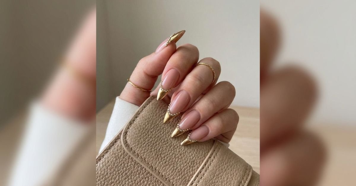 Luxury Nail Design Ideas: Rhinestones, Metallic Tips & Shapes