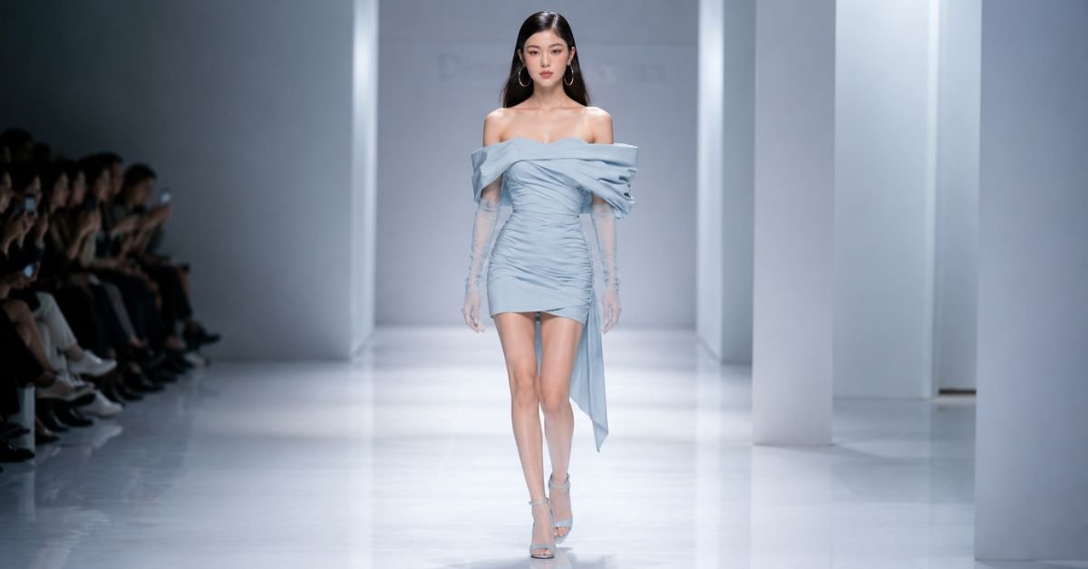 Ice Blue Glamour: Soft Luxury Dress Trends in 2026