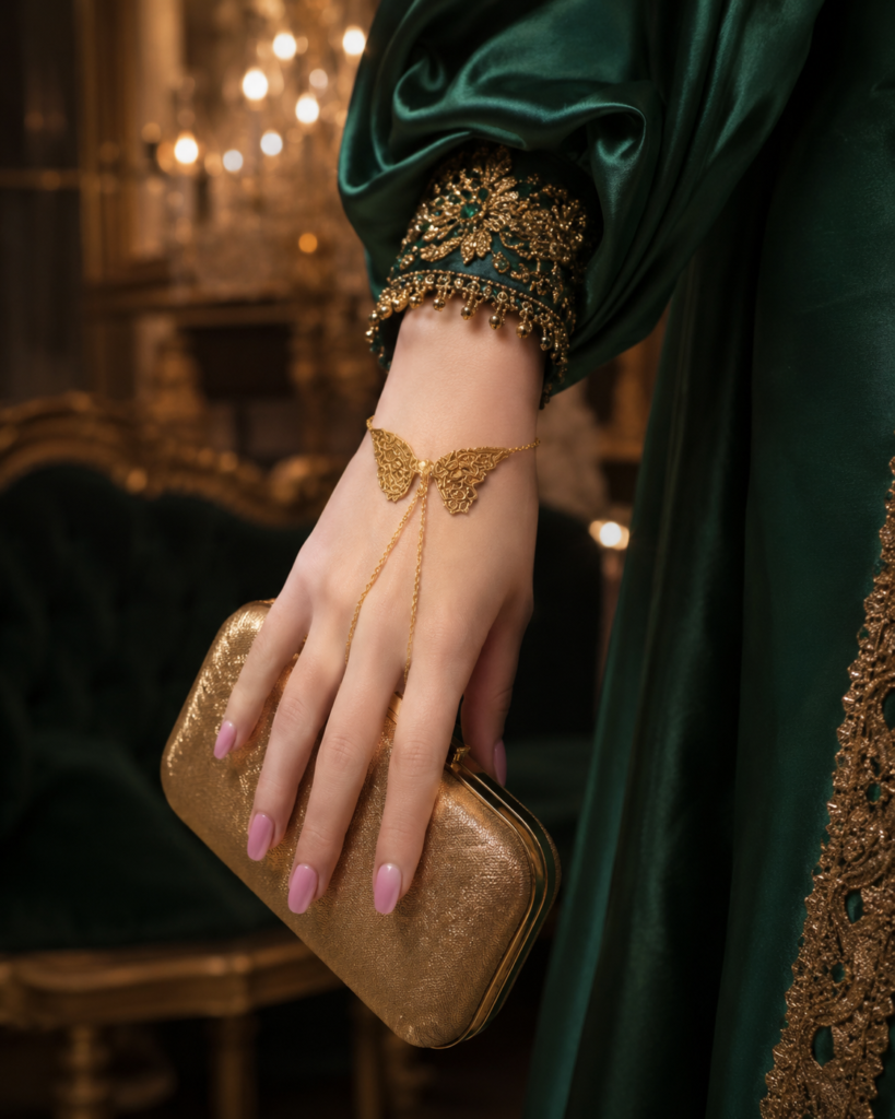 Gold Hand Chain Bracelet Ideas: Elegant Hathphool Jewelry Style 6 02468573 2e11 4ffd b4ba e6cb5cefc6fb