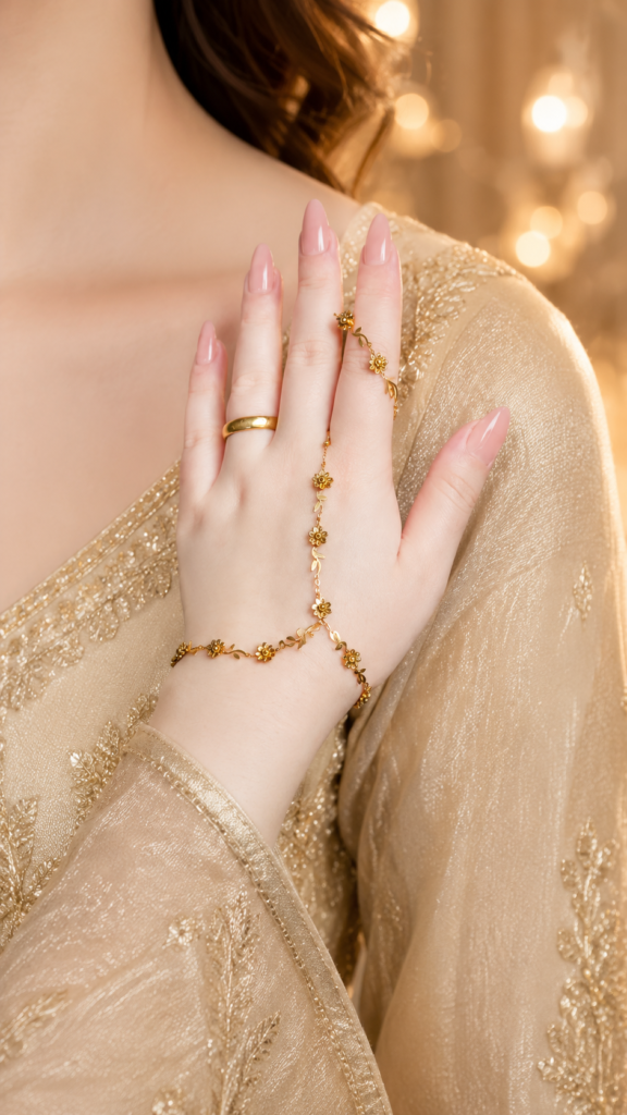 Floral Hand Chain Jewellery: Gold Hand Harness Ideas for 2026 2 417b2fba a2db 483b 84f9 a9265d353451