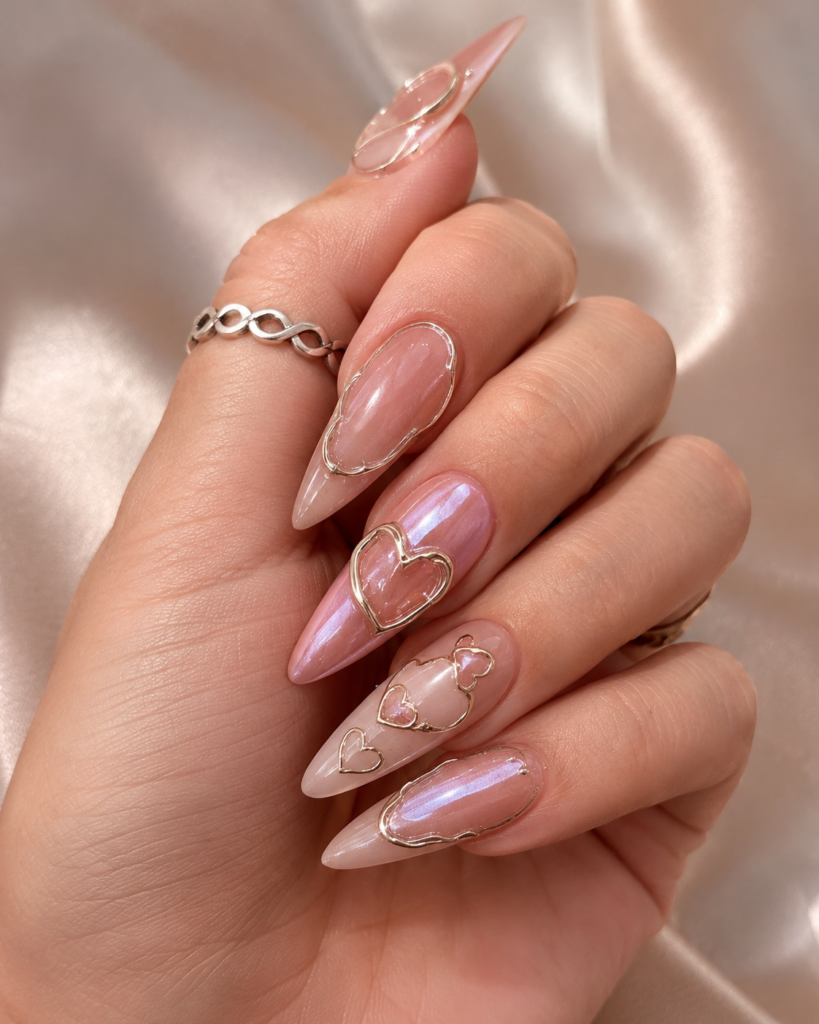 Pink Chrome Heart Nail Designs: Elegant 3D Nail Art Ideas 3 6e2461e9 3dda 42de 8173 33f5cccc4d30
