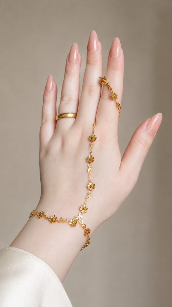 Floral Hand Chain Jewellery: Gold Hand Harness Ideas for 2026 8 7969d1e8 d70d 4ec1 b142 ac9e77fd131b