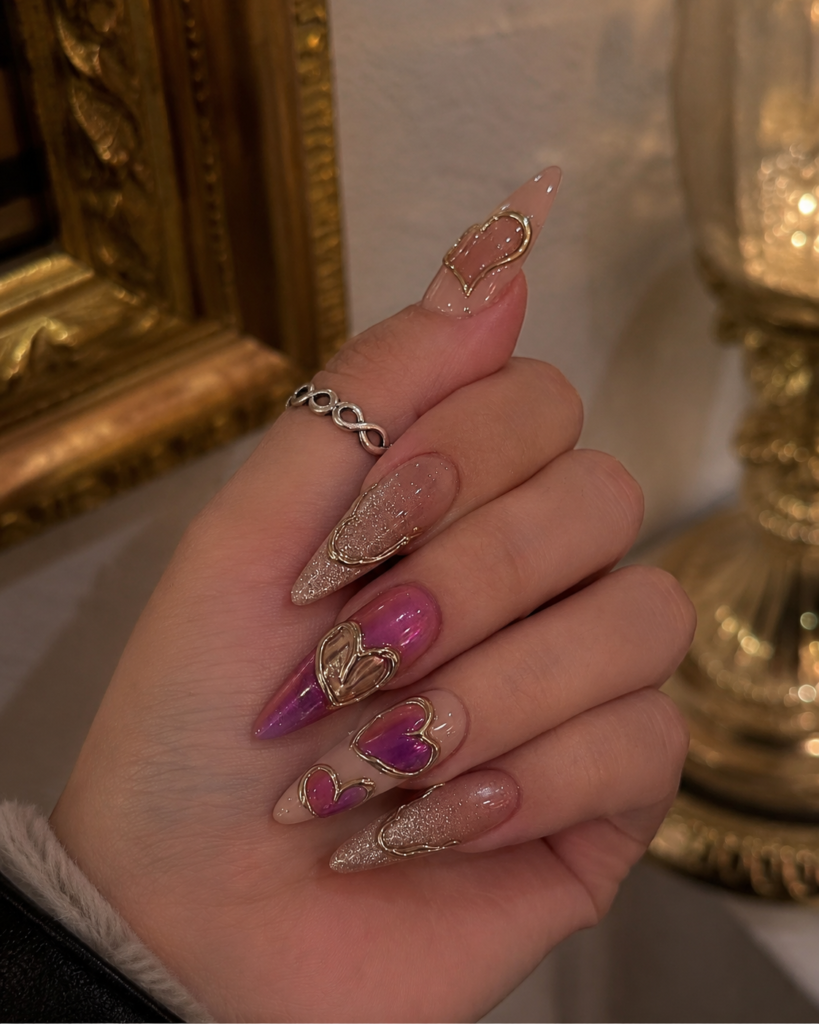 Pink Chrome Heart Nail Designs: Elegant 3D Nail Art Ideas 2 7d532cfe 40e2 4202 b092 ae76d895defa