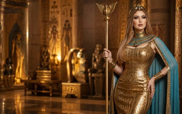 Egyptian Queen Fashion Trend 2026: Royal Gold Dress Styles