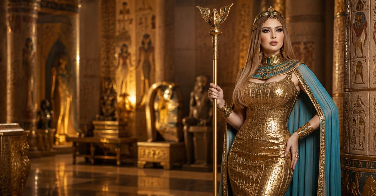Egyptian Queen Fashion Trend 2026: Royal Gold Dress Styles