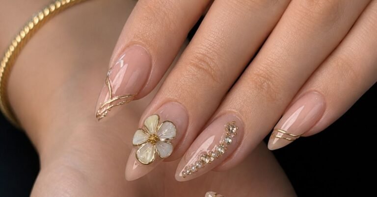 3D Flower Nail Art Ideas 2026: Elegant Floral Nail Designs