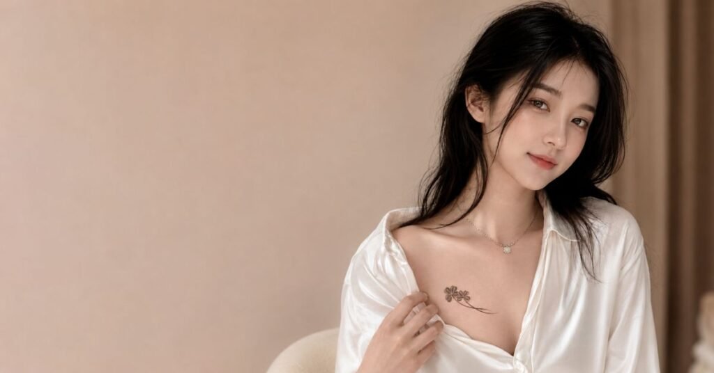 Minimal Twin Flower Collarbone Tattoo Ideas for Women 2026