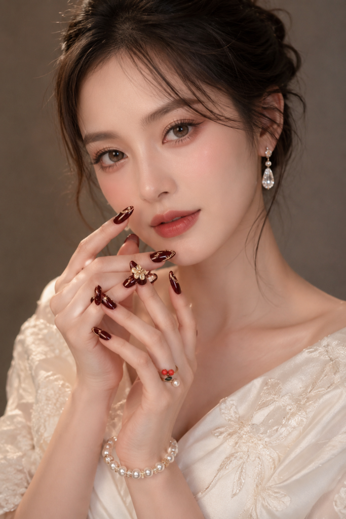 Burgundy Nail Designs 2026: Elegant Dark Red & Gold Ideas 5 bd995ad4 a230 458e b717 0f00499e29cf