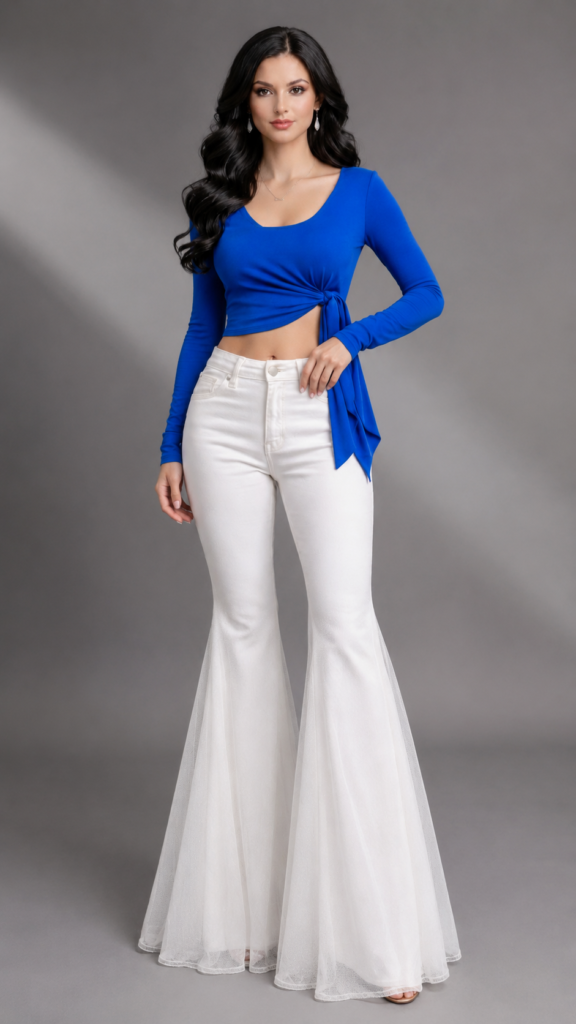 Royal Blue Tops with White Flared Jeans: Elegant Outfit Ideas 2026 3 d7a11a66 2a1d 42f5 a9c7 aef09d46fba0