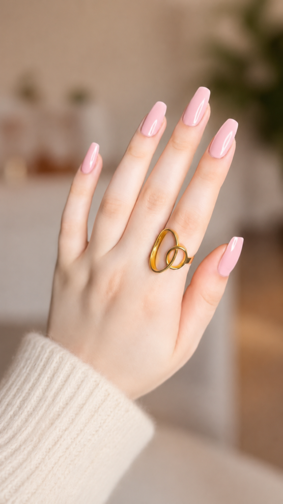 Soft Pink Coffin Nails: Elegant Minimal Nail Ideas for 2026 6 f9591d78 1f18 408b 8253 454595b67894