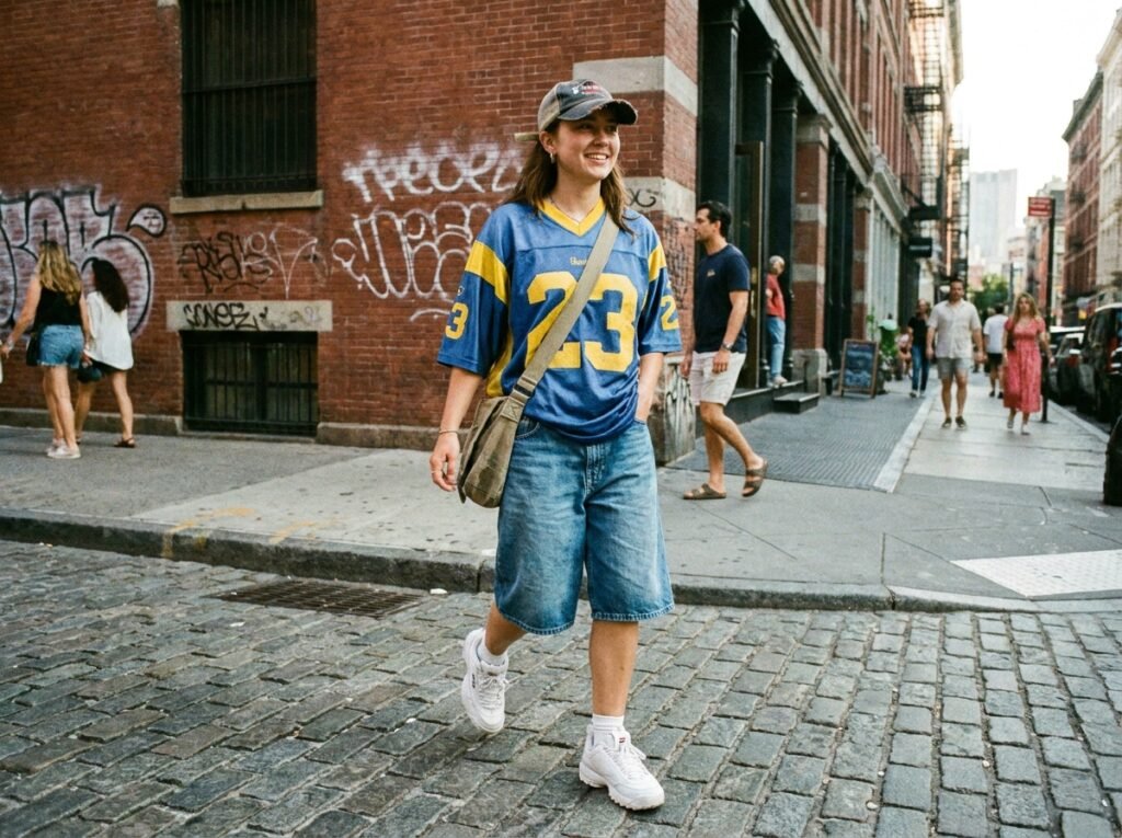 Candid street style photo of a 202607021406