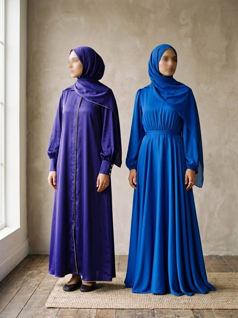 Fall 2026 Modest Fashion Trends: Hijab-Friendly Outfits 5 Two outfits side by side 202607141326