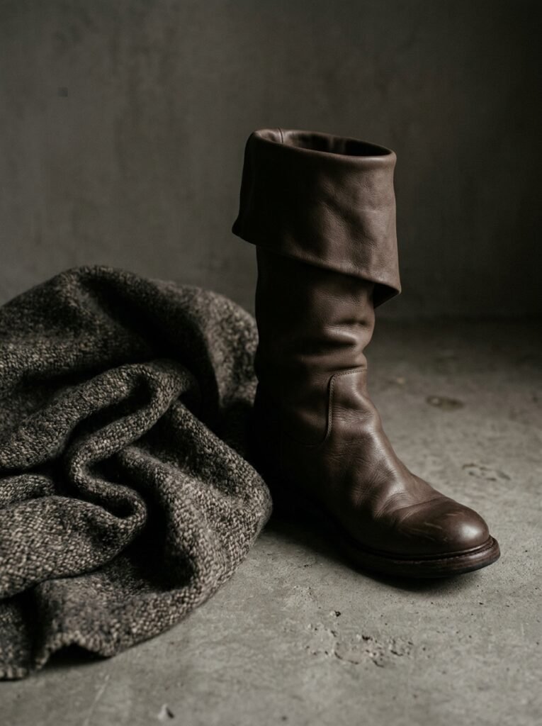 Fall 2026 Boot Trends: The Modest Styling Guide 4 Boot beside draped wool fabric 202608131024