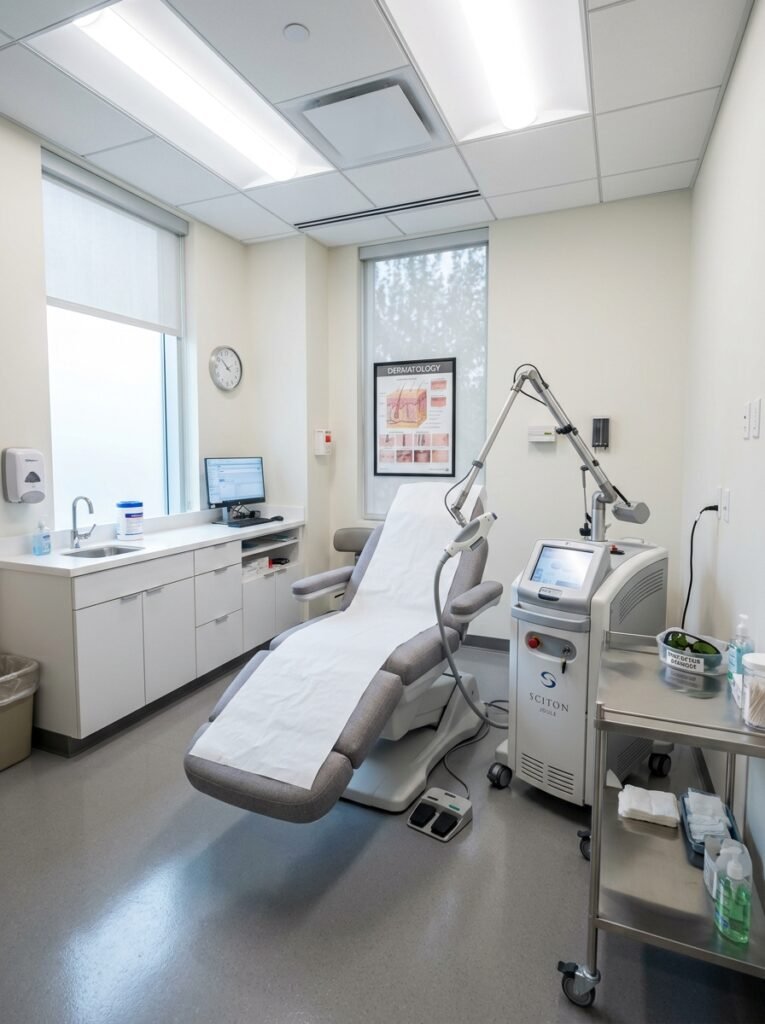 Dermatology treatment room interior 202608210523